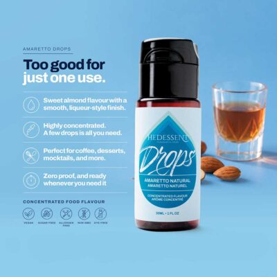 About Hedessent Amaretto Flavour Drops