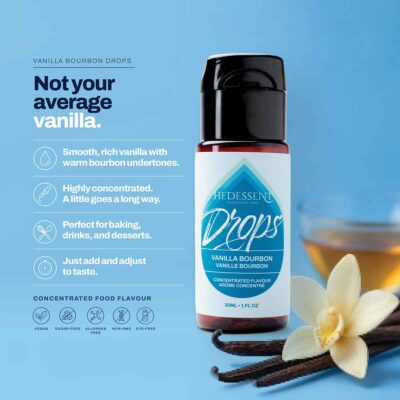 About Hedessent Vanilla Bourbon Flavour Drops